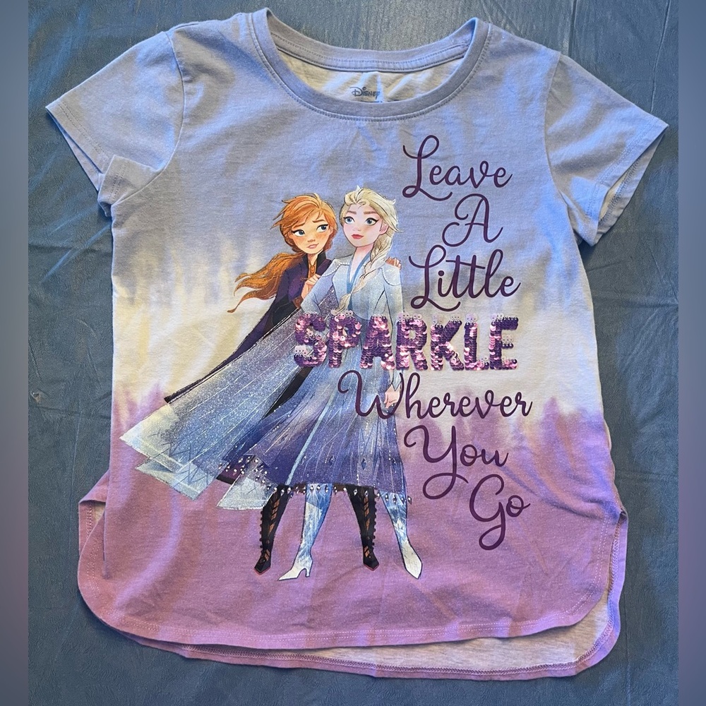 Frozen Disney Tee Girls Size 7/8